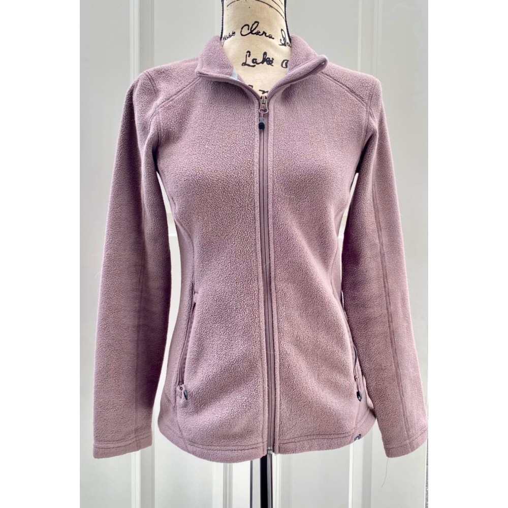NWOT XS Eastern Mountain Sports Purple Zip Up Fleece Jacket